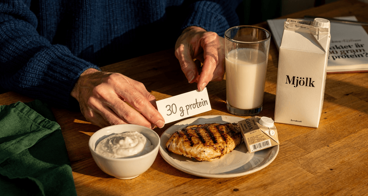 Hur mycket är 30 gram protein? Mängder, källor och jämförelser