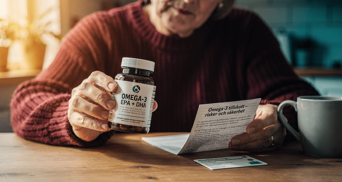 Är omega-3-tillskott farligt? Risker, biverkningar och säkerhet