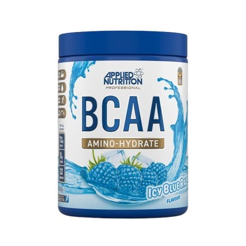 Applied Nutrition - BCAA Amino-Hydrate Icy Blue Raspberry 450g – Applied Nutrition förpackning