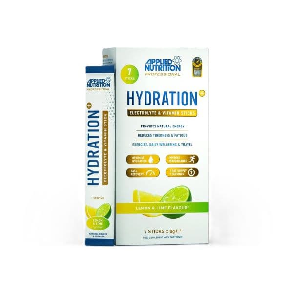 Applied Nutrition - Nesteytys + Elektrolytti- ja Vitamiinijauhe - Sitruuna ja Lime 56g – Applied Nutrition packaging