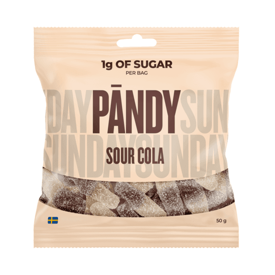 Big Nature - Sour Cola Gummies 50g – Big Nature förpackning