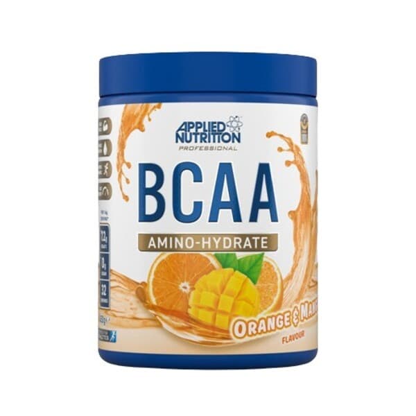 Applied Nutrition - BCAA Amino-Hydrate Orange & Mango 450g – Applied Nutrition förpackning