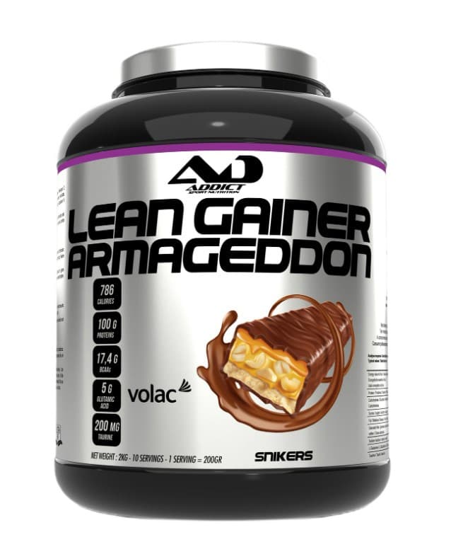 Addict Sport Nutrition (Add) - Lean Gainer Armageddon Snickers - 2000g – Addict Sport Nutrition förpackning