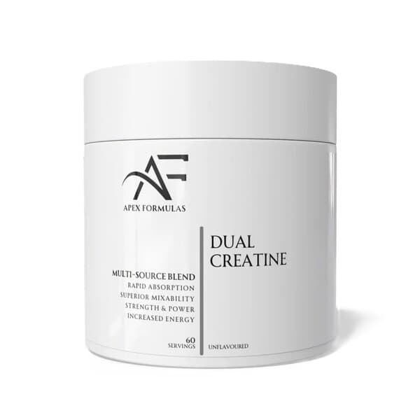 Apex Formulas - Dual Creatine, Unflavoured - 300g – Apex Formulas förpackning