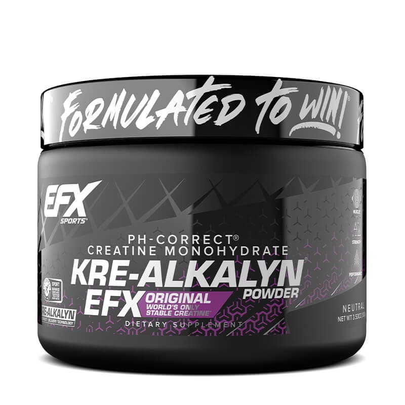 EFX Sports - Kre-Alkalyn Powder, Unflavored - 100g – EFX Sports förpackning