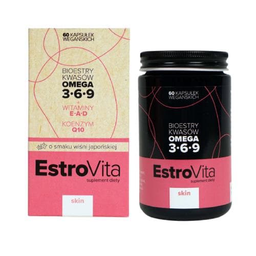 EstroVita - Skin Omega 3-6-9 - 60 Caps – Estrovita förpackning