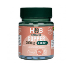 Holland & Barrett - Chelated Copper - 90 Tabs – Holland & Barrett förpackning
