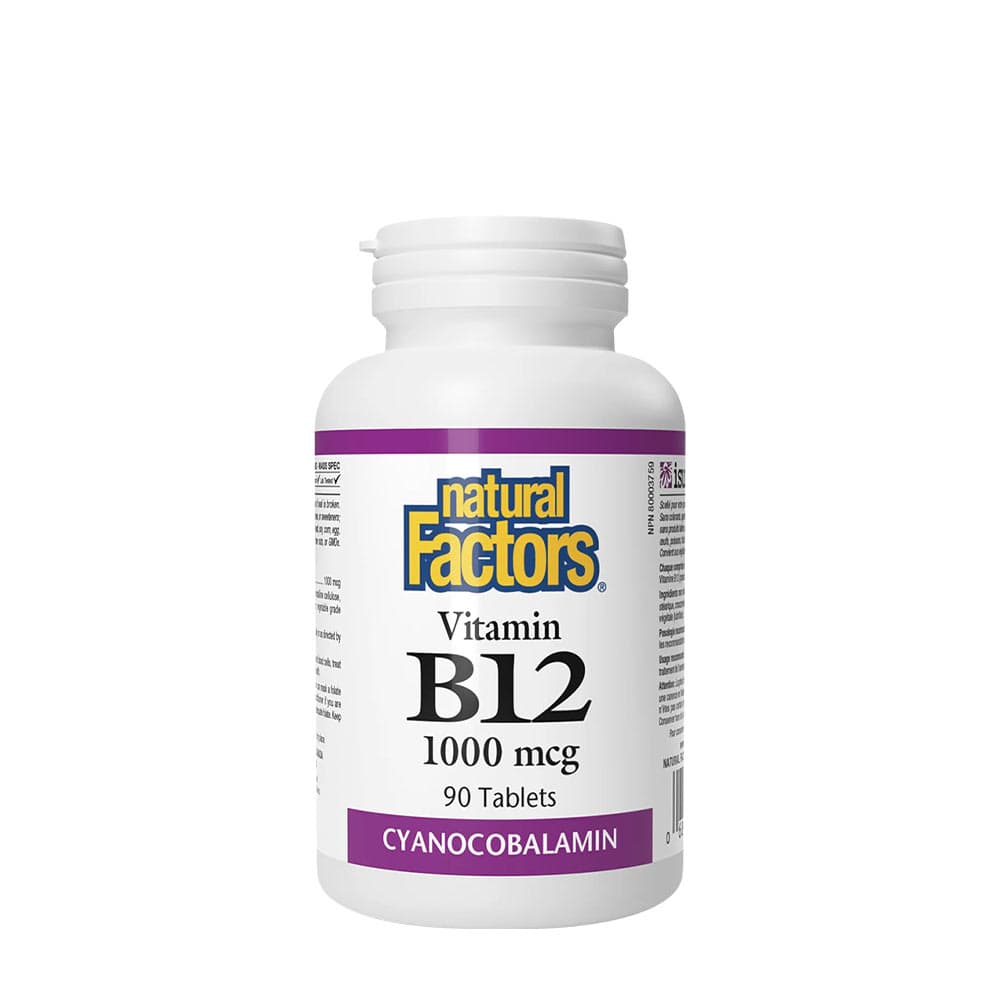 Natural Factors - Vitamin B12 - 90 Tabs – Natural Factors förpackning