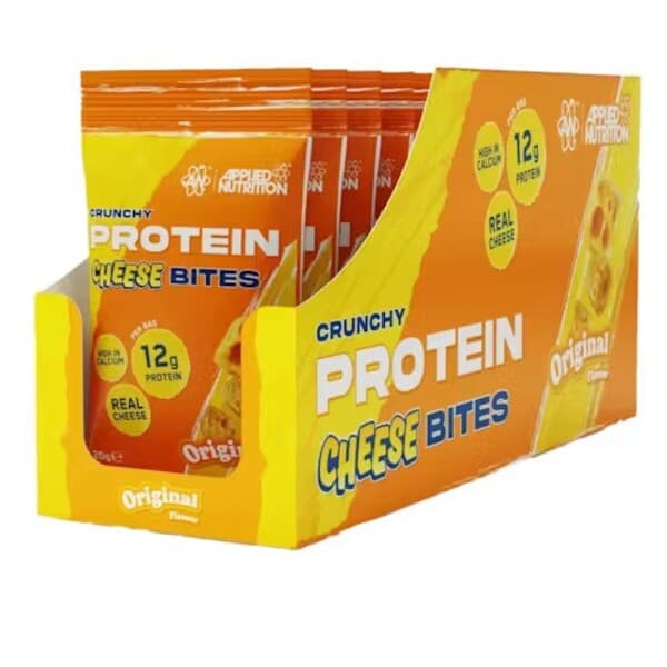 Applied Nutrition - Crunchy Protein Cheese Bites, Original - 10 x 20g – Applied Nutrition förpackning