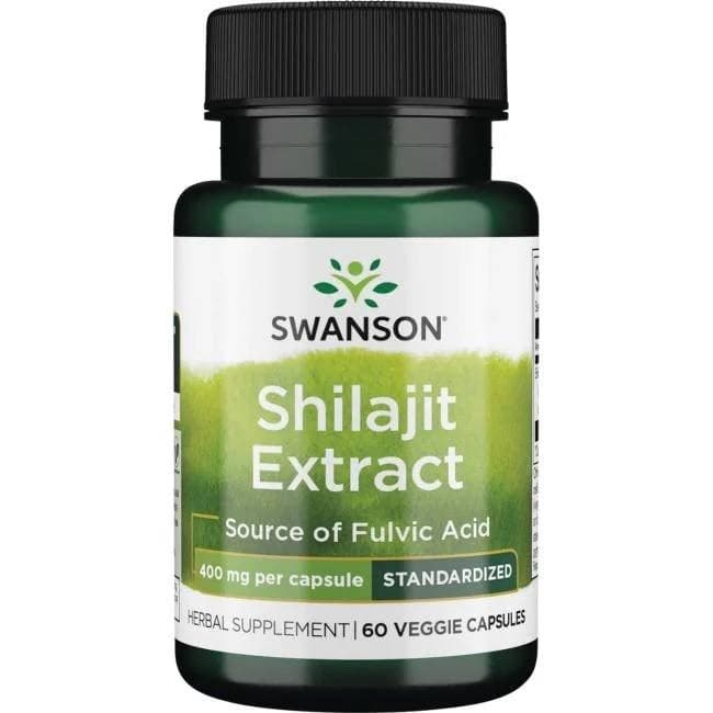 Swanson - Shilajit Extract, 400mg - 60 Vcaps – Swanson packaging