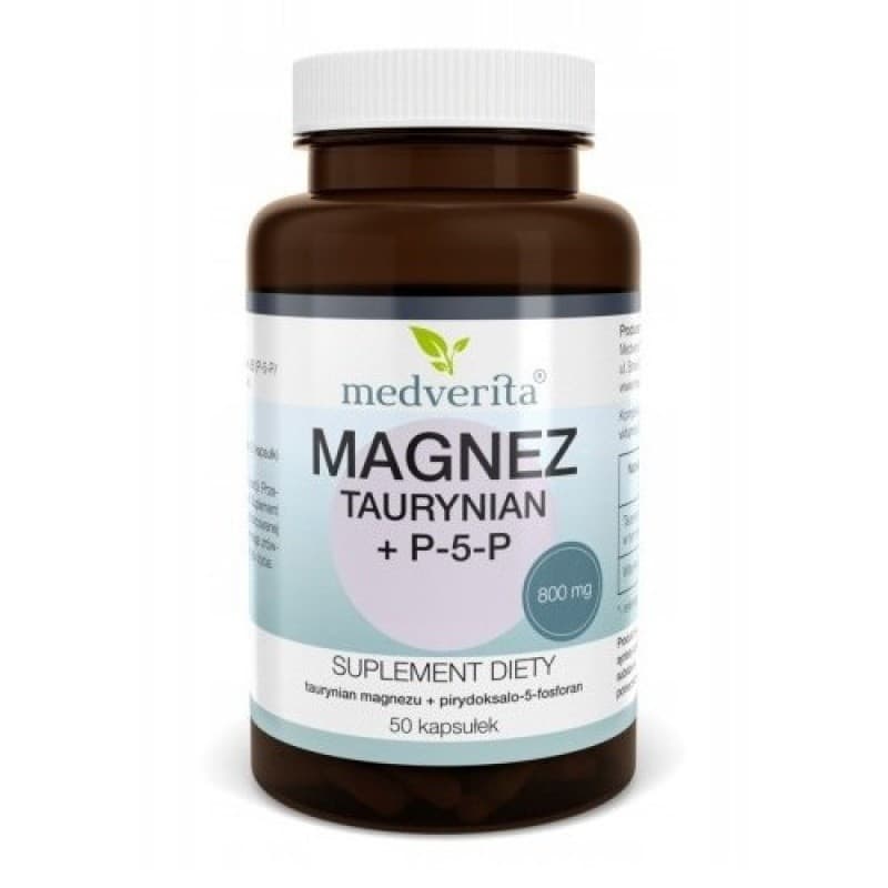 Medverita - Magnesium Taurate + P5P – Medverita förpackning