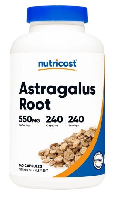Nutricost - Astragalusrod - 240 kapsler – Nutricost emballage