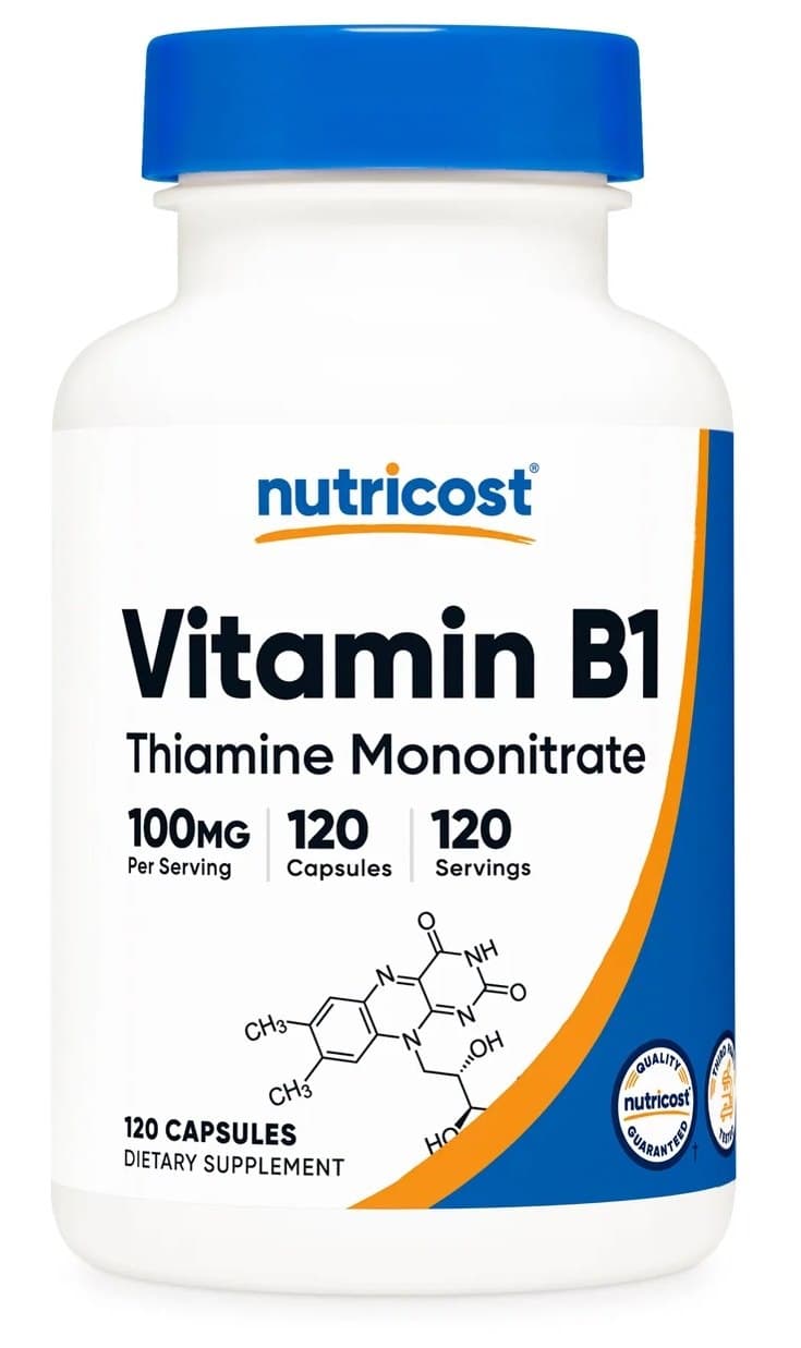 Nutricost - Vitamin B1 Thiamine Mononitrate – Nutricost förpackning