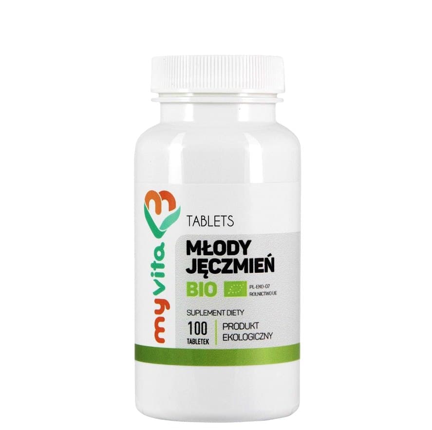 MyVita - Young Barley Organic 500mg – MyVita förpackning