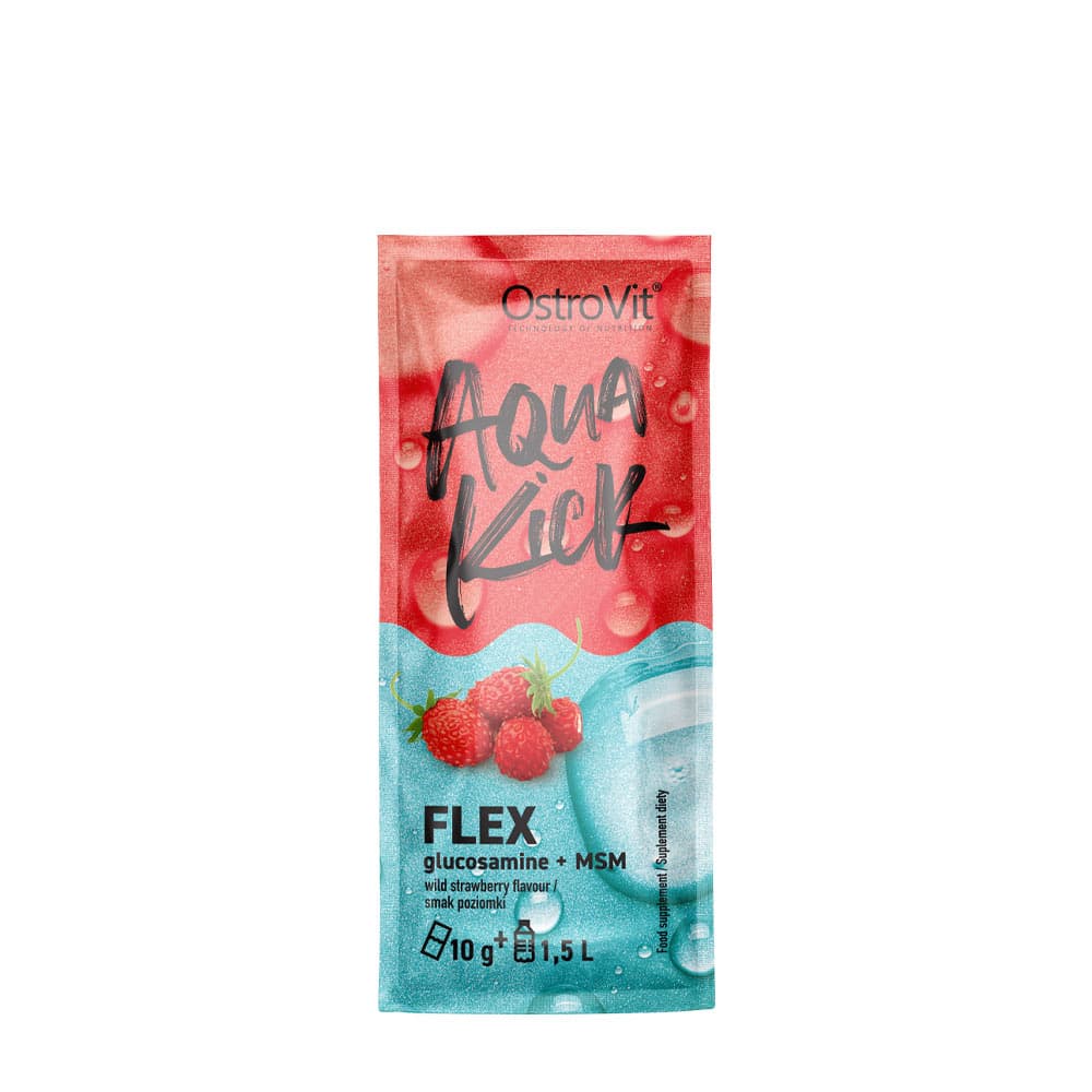 OstroVit Aqua Kick Flex - Aqua Kick, Vild Jordbær - 10 g