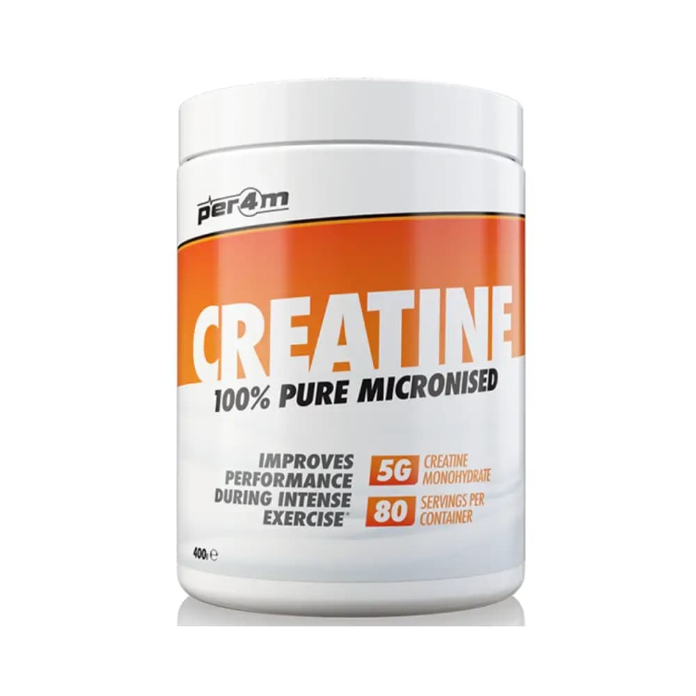 Per4m - Creatine 100% Pure Micronised - Unflavoured - 400g – Per4M förpackning