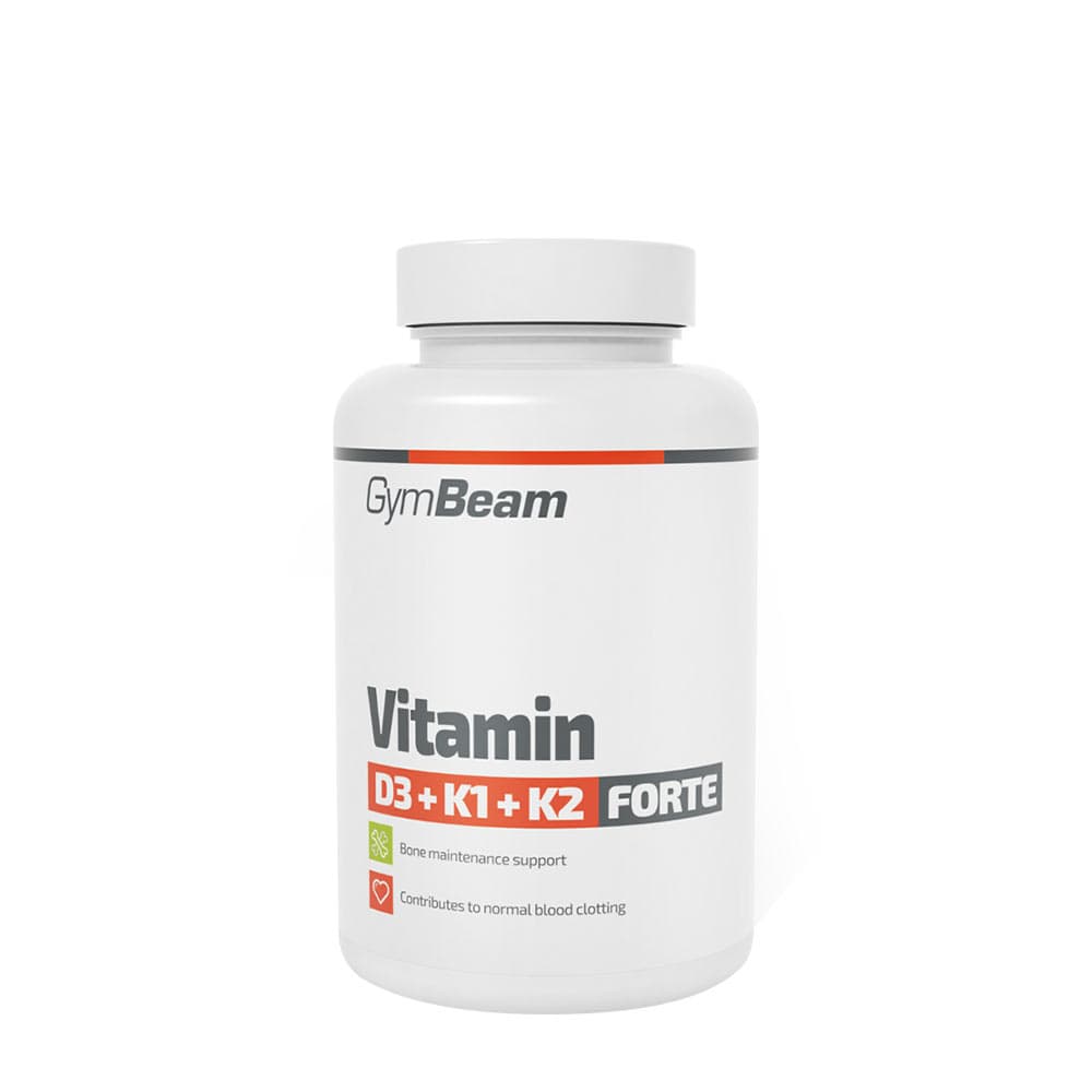 Gymbeam - Vitamin D3+K1+K2 Forte - 120 Caps – GymBeam förpackning