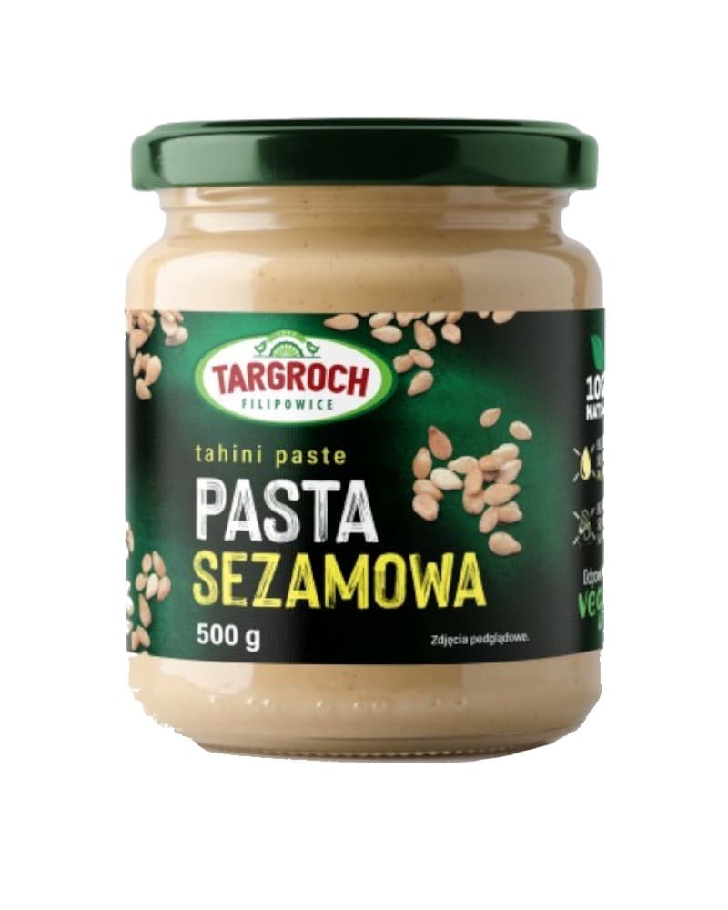 Targroch Pasta sezamowa (Tahini) 500g – Targroch förpackning