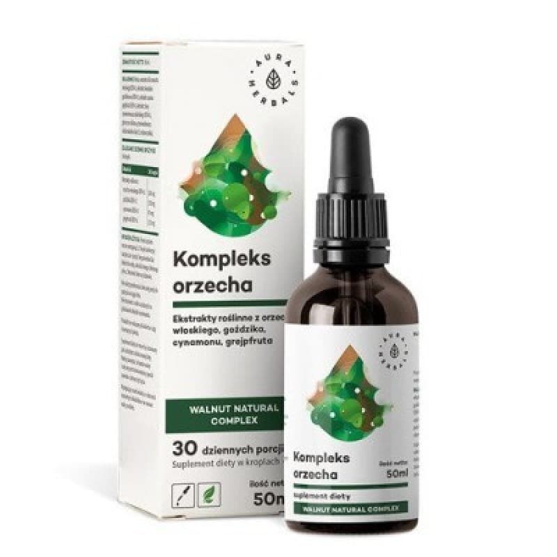 Aura Herbals - Valnøddenatur Kompleks - 50ml – Aura Herbals emballage