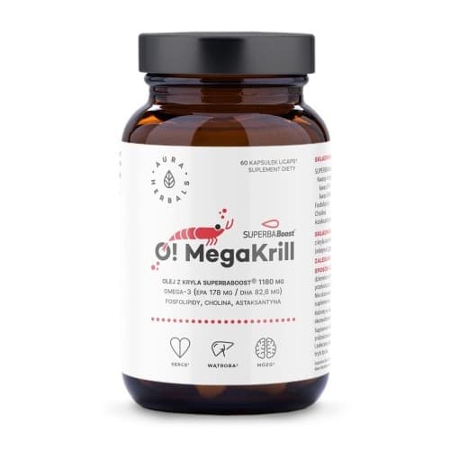 Aura Herbals - O! Megakrilli - 1180 mg (60 kapselia) – Aura Herbals packaging