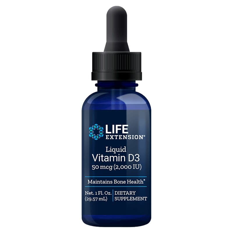 Life Extension - Vitamin D3 - Nestemäinen, 29,57 ml – pakkaus