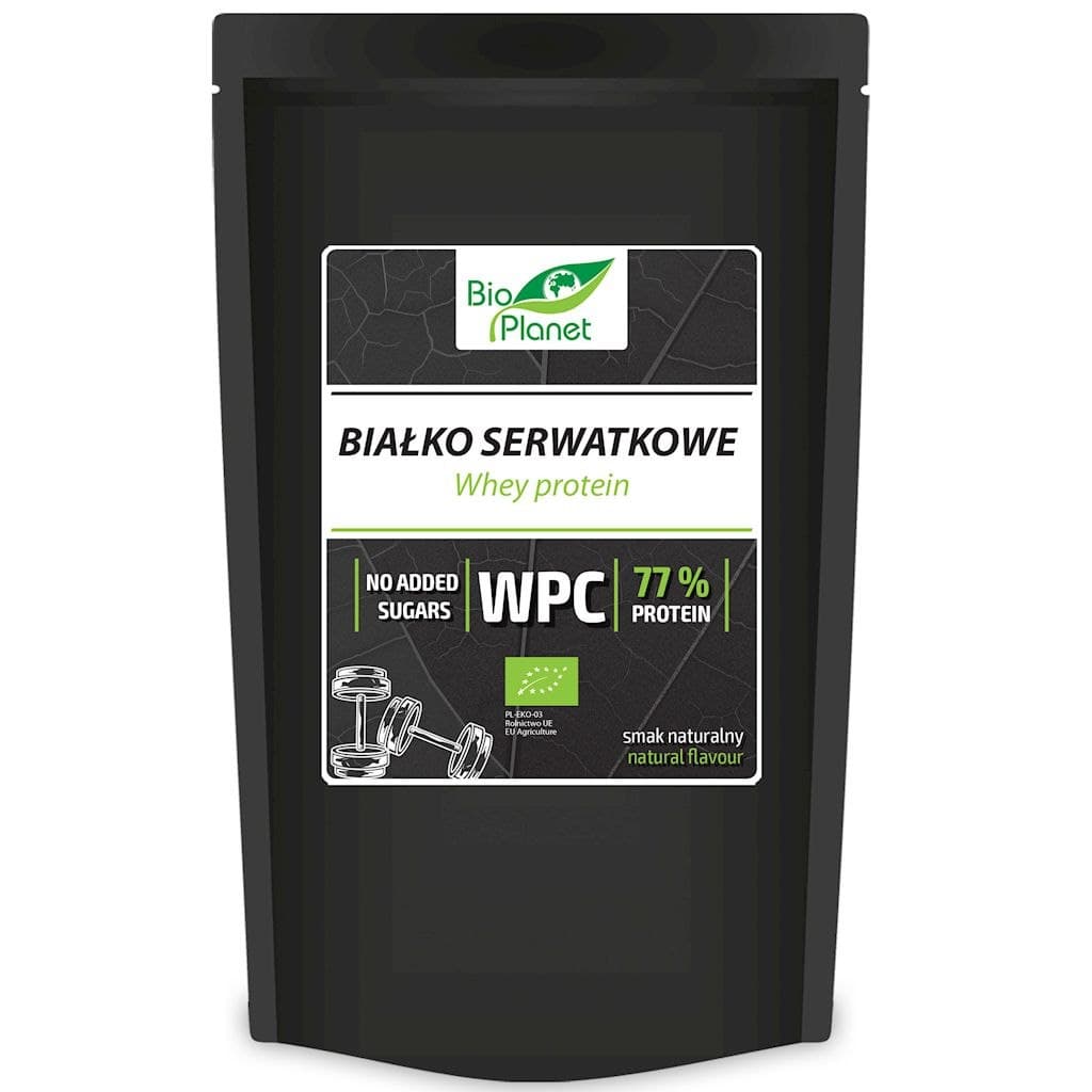 Bio Planet - Organic Whey Protein Concentrate WPC 77 – Bio Planet förpackning