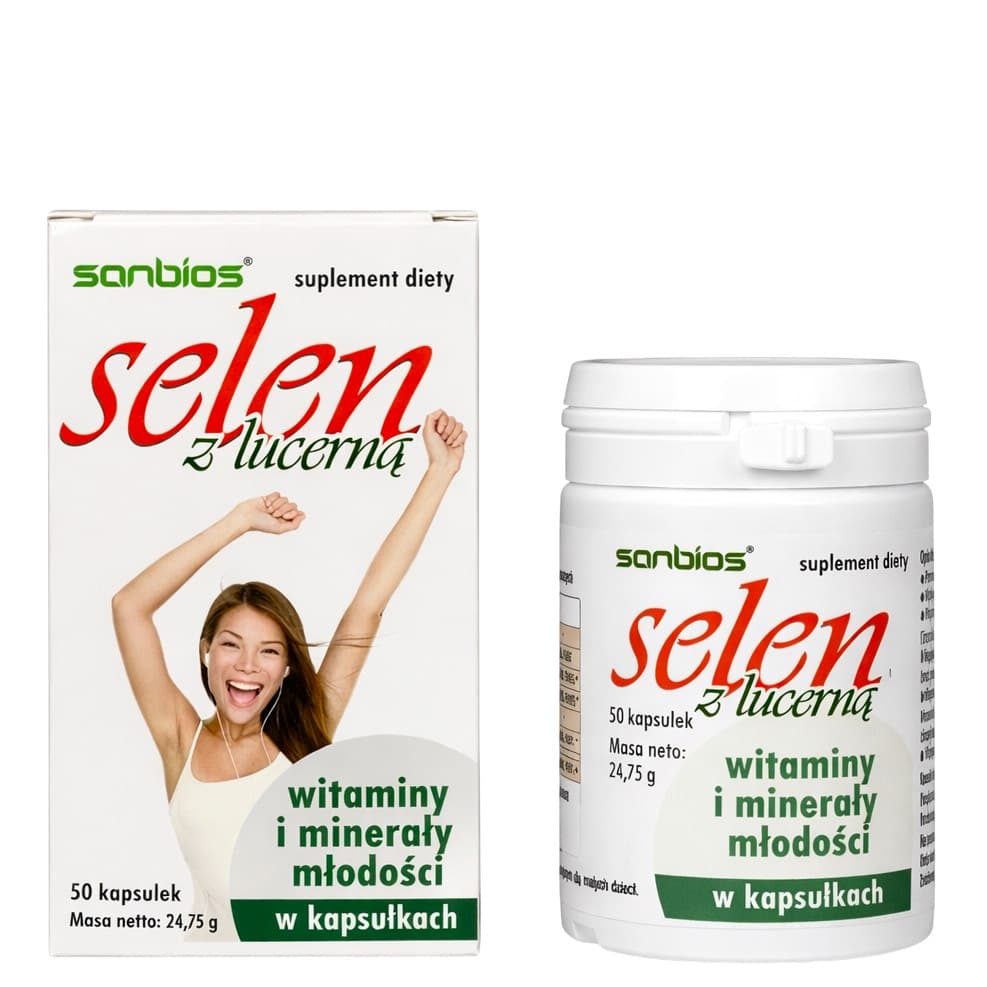 Sanbios - Selenium With Alfalfa - 50 Caps – Sanbios förpackning