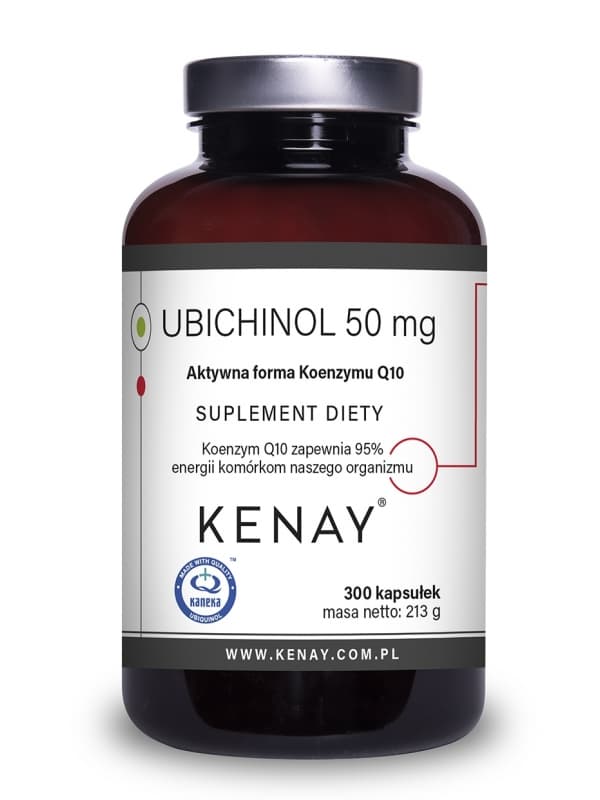 Kenay - Ubikinol - 50 mg, 300 kapslar – förpackning