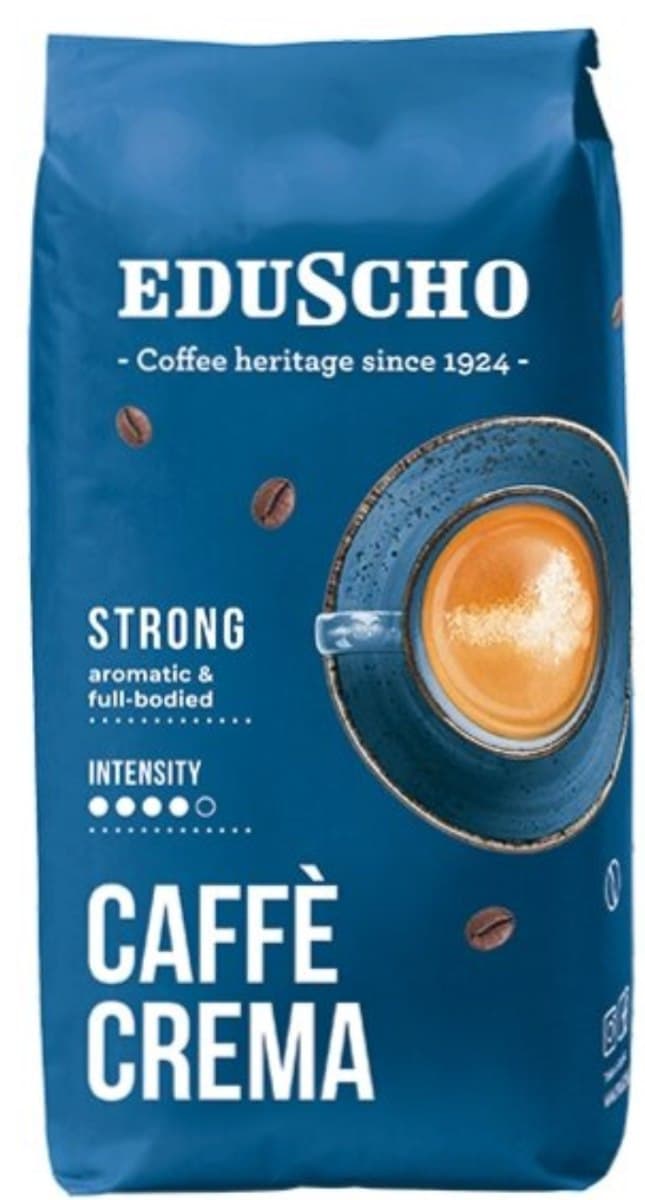 Eduscho - Caffe Crema Strong kawa ziarnista 1 kg – Eduscho förpackning
