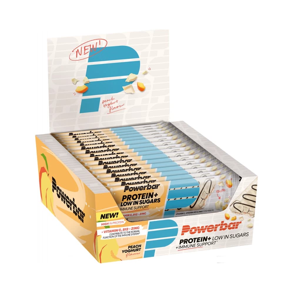 POWER - Protein Plus Low Sugar + Immune Bar – Powerbar förpackning