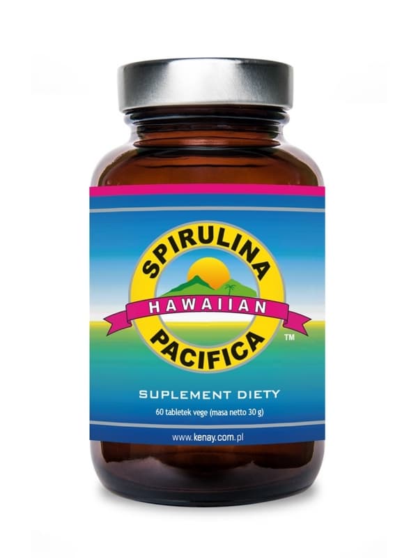 Kenay - Spirulina Pacifica - 60 tabletter – förpackning