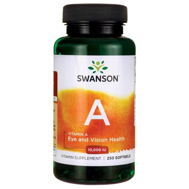 Swanson - Vitamin A - 250 Softgels – Swanson förpackning