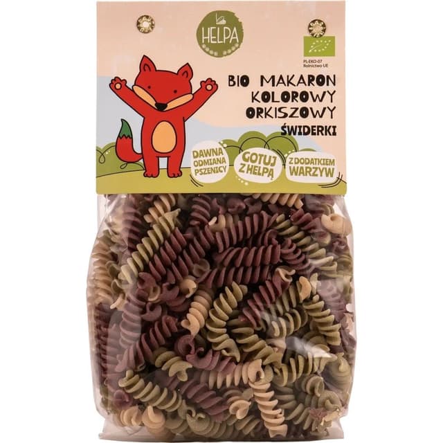 eko graan - Organic Spelt Pasta Spirals Colorful 250g – eko graan