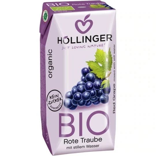 Höllinger - Red Grape Juice - 200ml – Hollinger förpackning