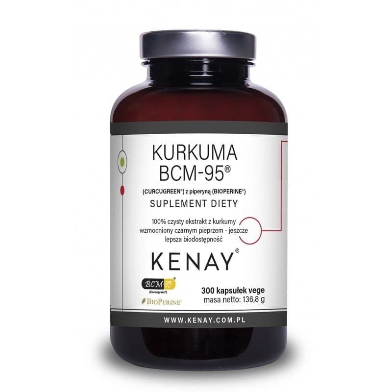Kenay - Turmeric Bcm-95 - 300 Caps – Kenay förpackning