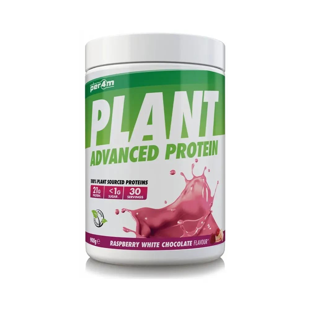 Per4m - Växtprotein Hallon och vit choklad, 900 g