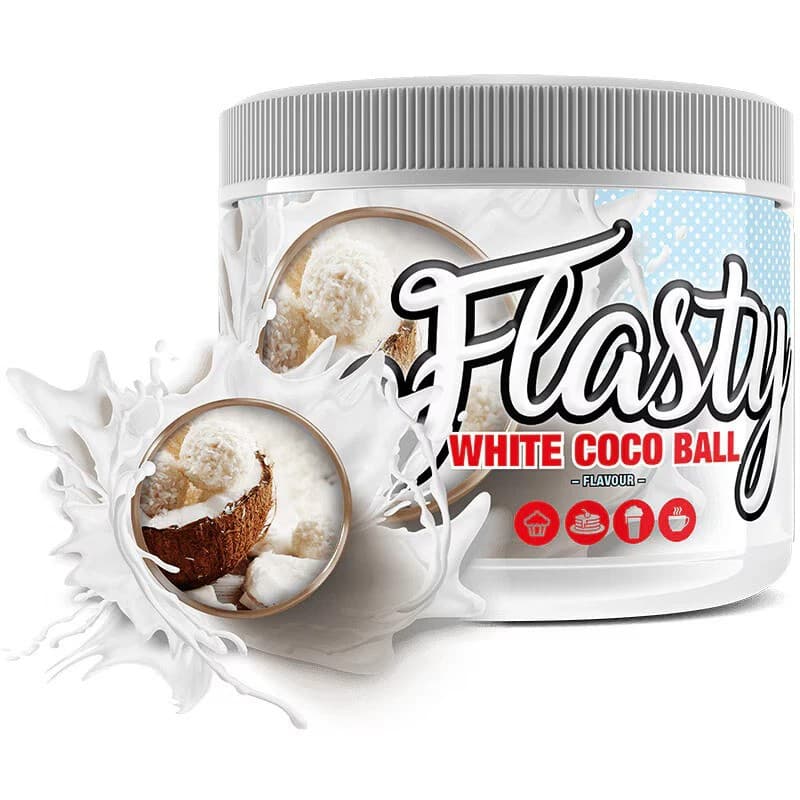 Sinob - Flasty smakpulver - Vit kokosboll, 250 g – Sinob förpackning