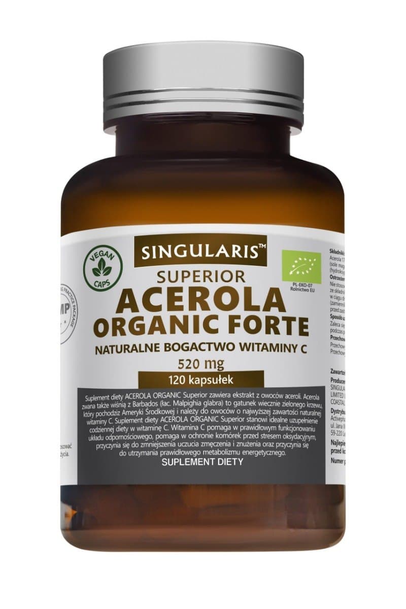 Singularis - Acerola Organic Forte - 120 Caps – Singularis förpackning