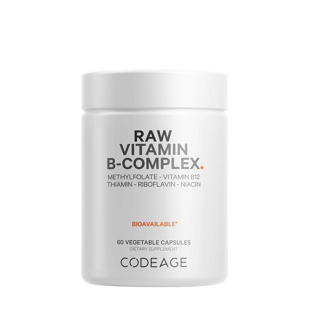 Codeage Raw Vitamin B-Complex - 60 Vcaps - 60 Vegetable Caps – Codeage förpackning