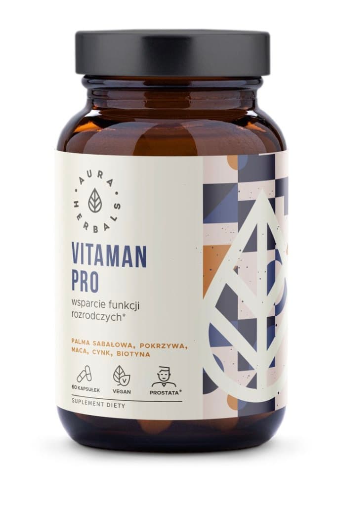 Aura Herbals - Vitaman Pro - 60 Caps – Aura Herbals förpackning