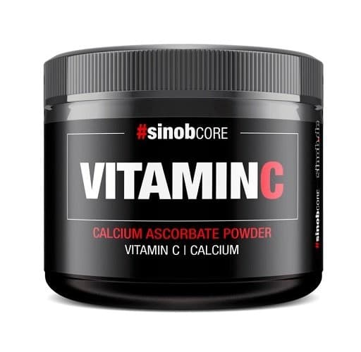 sinob CORE - Vitamin C som kalciumaskorbat - 250 g pulver – förpackning