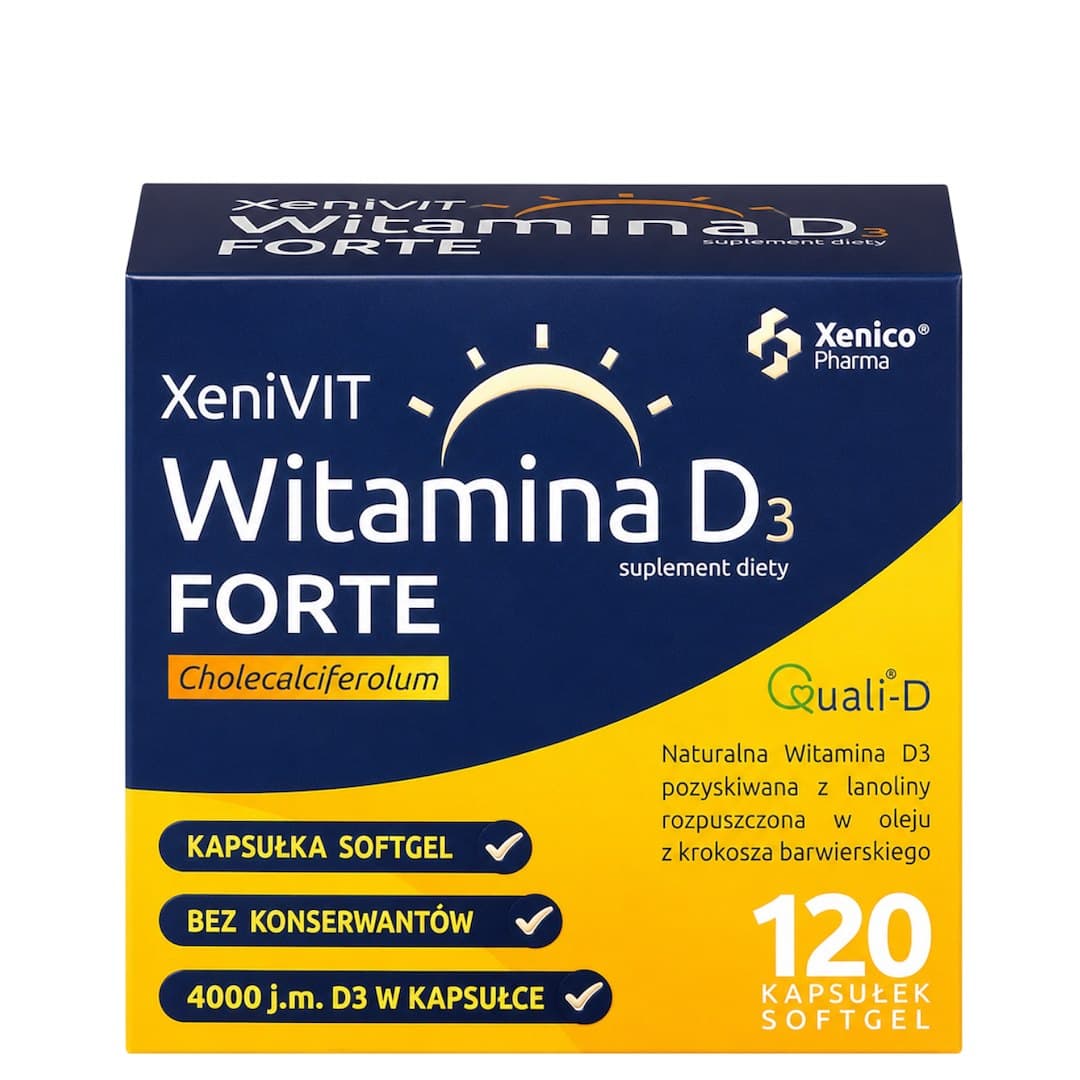 XENICO PHARMA XeniVIT D-vitamiini D3 Forte – XENICO PHARMA pakkaus