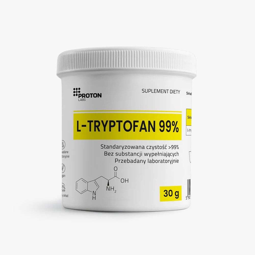 PROTON LABS - Tryptophan Powder 30g – PROTON LABS förpackning