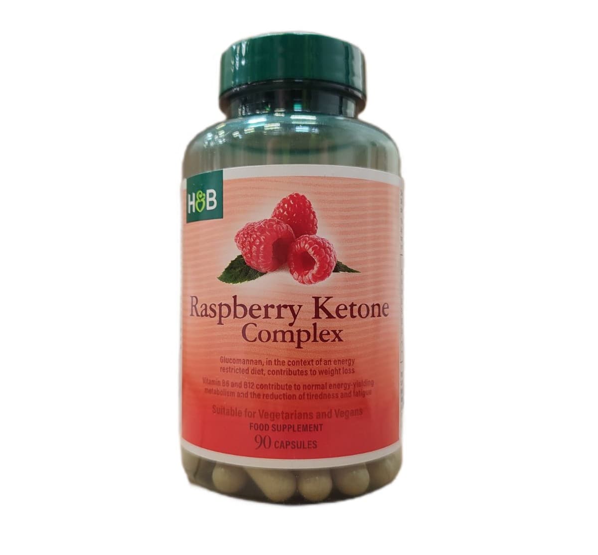 Holland & Barrett - Vadelman Ketoniini Kompleksi - 90 Kaps – Holland & Barrett pakkaus