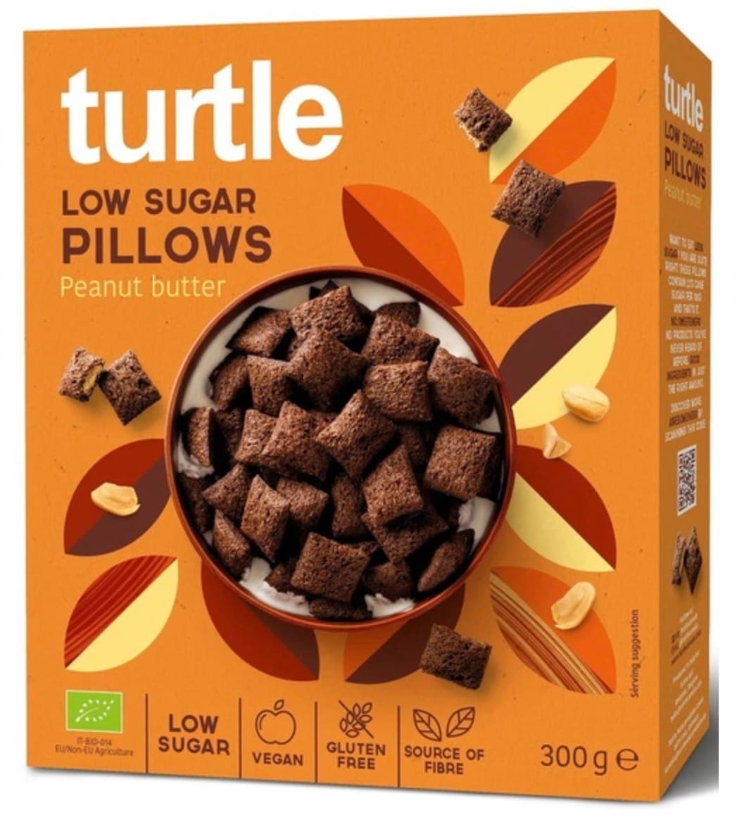 Turtle - Low Sugar Pillows - 300g – Turtle förpackning