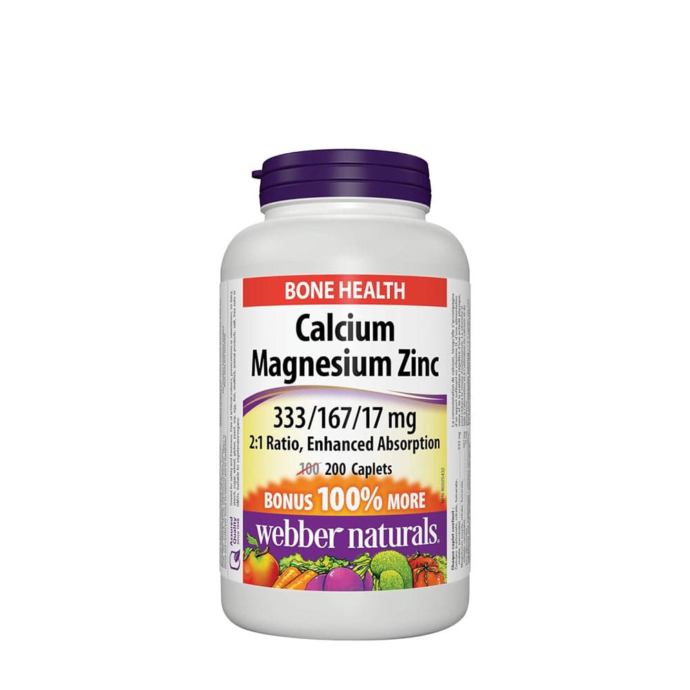Webber Naturals - Calcium Magnesium Zinc – Webber Naturals förpackning