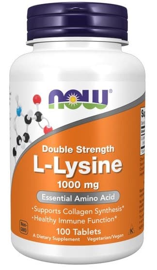 NOW Foods - L-Lysine - Amino Acid – NOW Foods förpackning