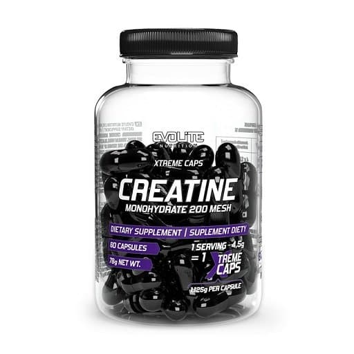 Evolite Nutrition - Xtreme-kreatiinimonohydraatti - Kapselit – Evolite Nutrition pakkaus