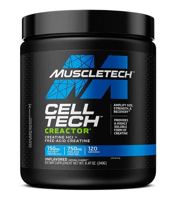 Muscletech - Cell-Tech Creactor - Maustamaton, 7,45 oz – Muscletech pakkaus