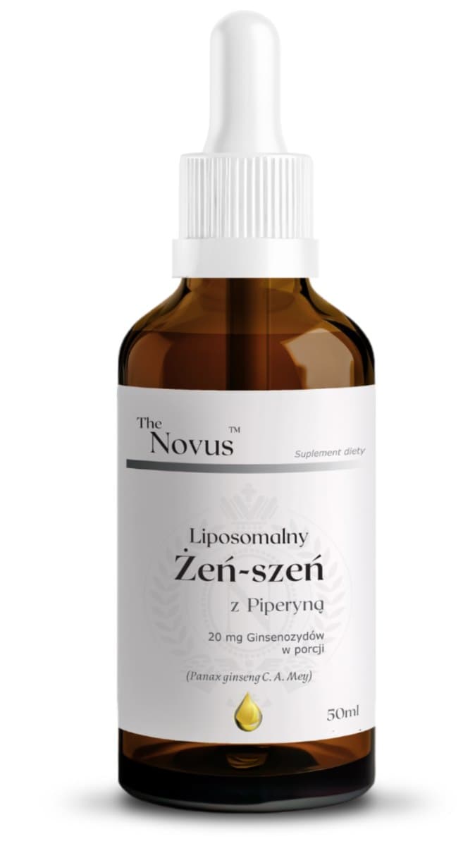 The Novus - Liposomal Ginseng with Piperine - 50ml – The Novus förpackning
